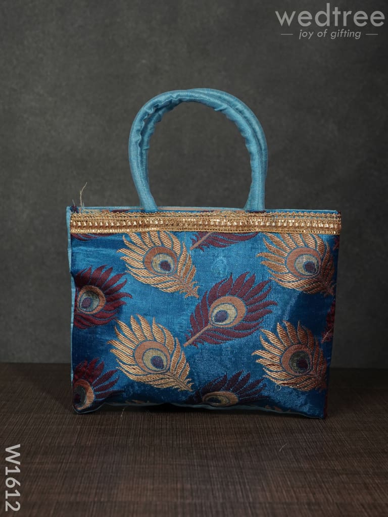 Hand Bag - Peacock Feather W1612 Bags