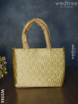 Hand Bag With Brocade Print - W3521 Bags