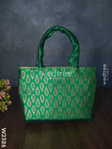 Hand Bag With Brocade Print - W3521 Bags