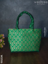Hand Bag With Brocade Print - W3521 Bags