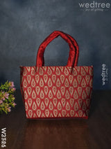 Hand Bag With Brocade Print - W3521 Bags