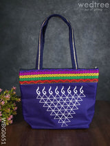 Hand Bag With Kolam Design - Wbg0651 Bags