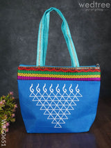 Hand Bag With Kolam Design - Wbg0651 Bags