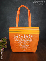 Hand Bag With Kolam Design - Wbg0651 Bags