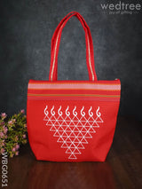 Hand Bag With Kolam Design - Wbg0651 Bags