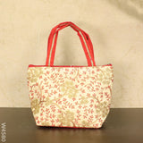 Hand Bag With Leaf And Floral Embroidery Design - W4580 Bags