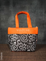 Hand Bag With Warli Print - W4041 Bags