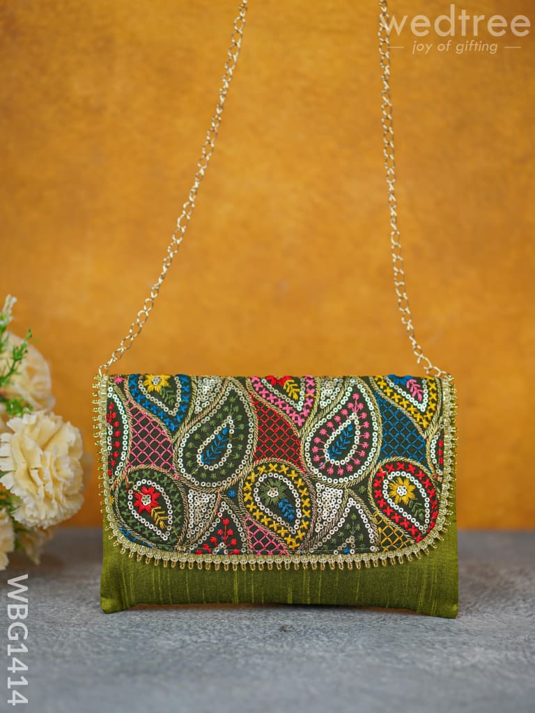 Hand Embroidered Sling Bag - Wbg1414 Bags