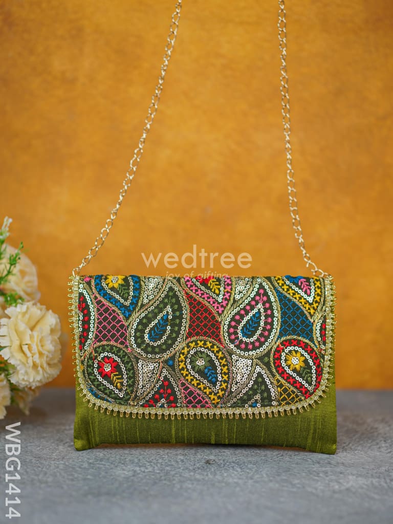 Hand Embroidered Sling Bag - Wbg1414 Bags