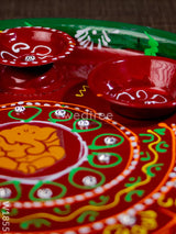 Hand Painted Arthi Thali - W1855 Pooja Utilities