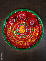 Hand Painted Arthi Thali - W1855 Pooja Utilities