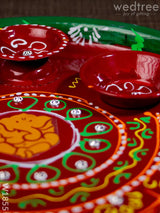 Hand Painted Arthi Thali - W1855 Pooja Utilities