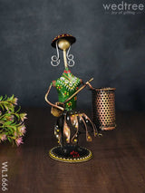 Decorative Doll Pen Stand - Wl1666 Metal Decor Utility