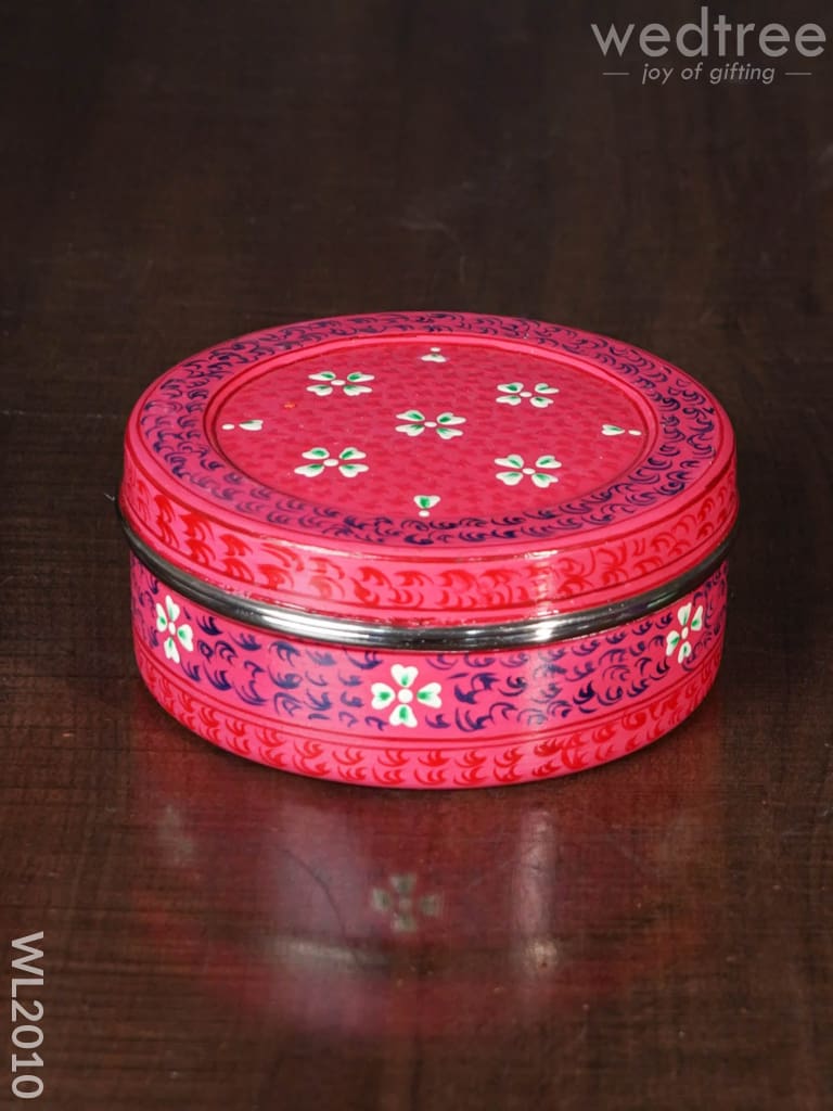 Hand Painted Poori Box - 5Inches Wl2010 Containers