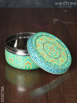 Hand Painted Poori Box - 5Inches Wl2010 Containers