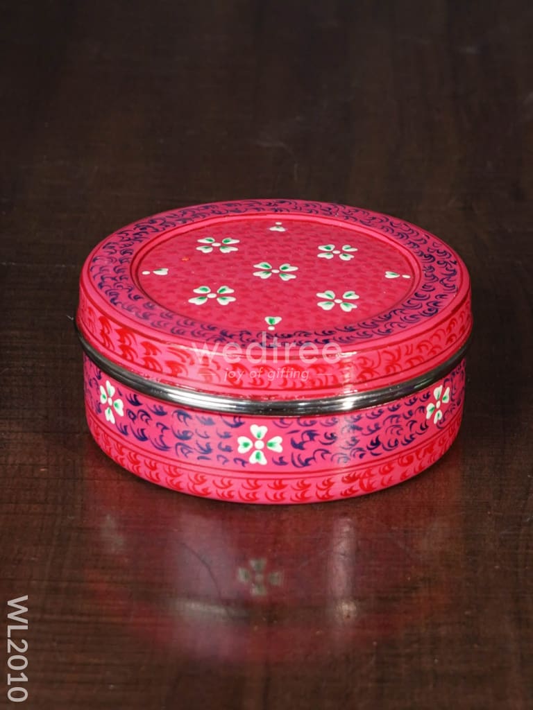 Hand Painted Poori Box - 5Inches Wl2010 Containers