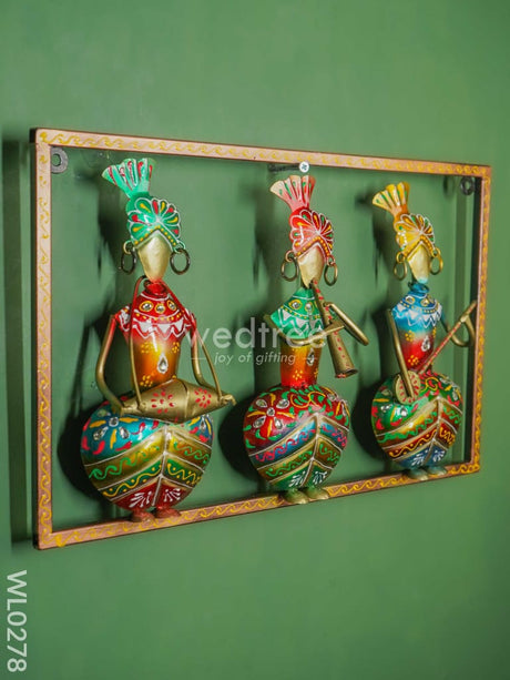 3 Wall Hanging Musicians Frame - Wl0278 Metal Decor