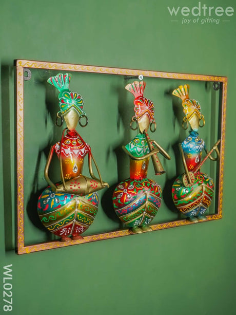 3 Wall Hanging Musicians Frame - Wl0278 Metal Decor