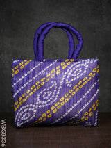 Handbag With Bhandani Print - Wbg0336 Hand Bags