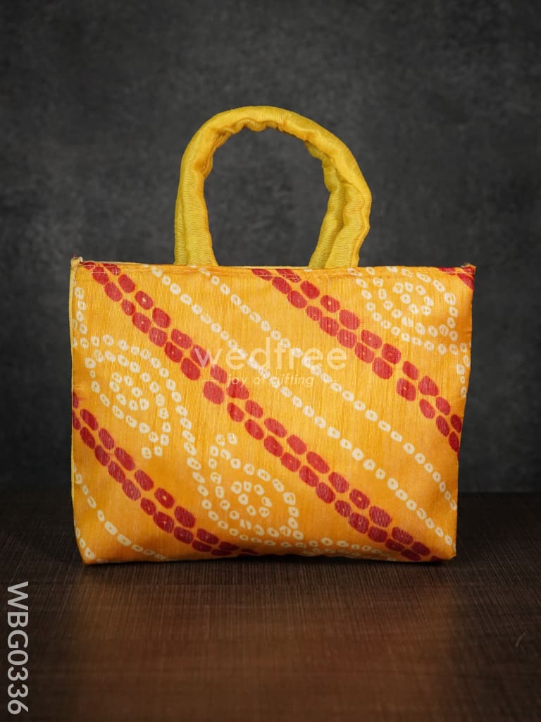 Handbag With Bhandani Print - Wbg0336 Hand Bags