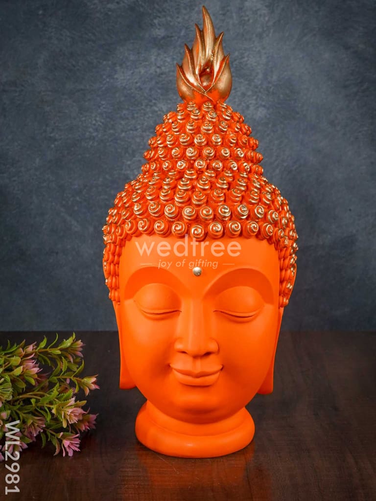 Handcrafted Polyresin Buddha Head - Wl2981 Showpieces