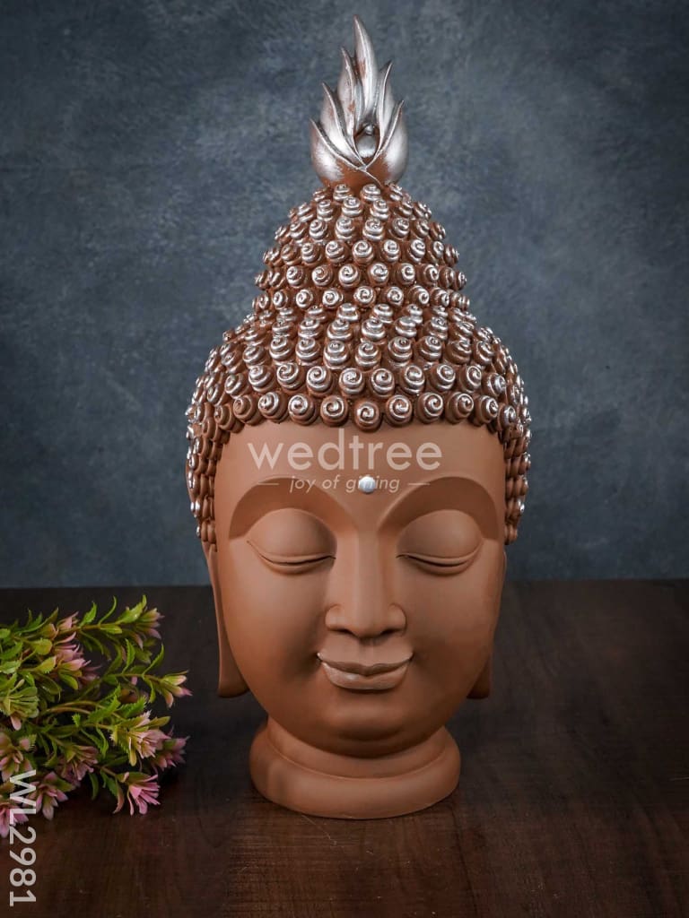 Handcrafted Polyresin Buddha Head - Wl2981 Showpieces