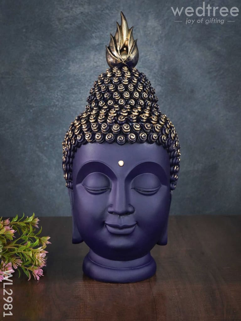 Handcrafted Polyresin Buddha Head - Wl2981 Showpieces