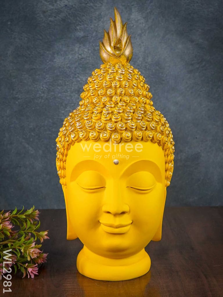 Handcrafted Polyresin Buddha Head - Wl2981 Showpieces