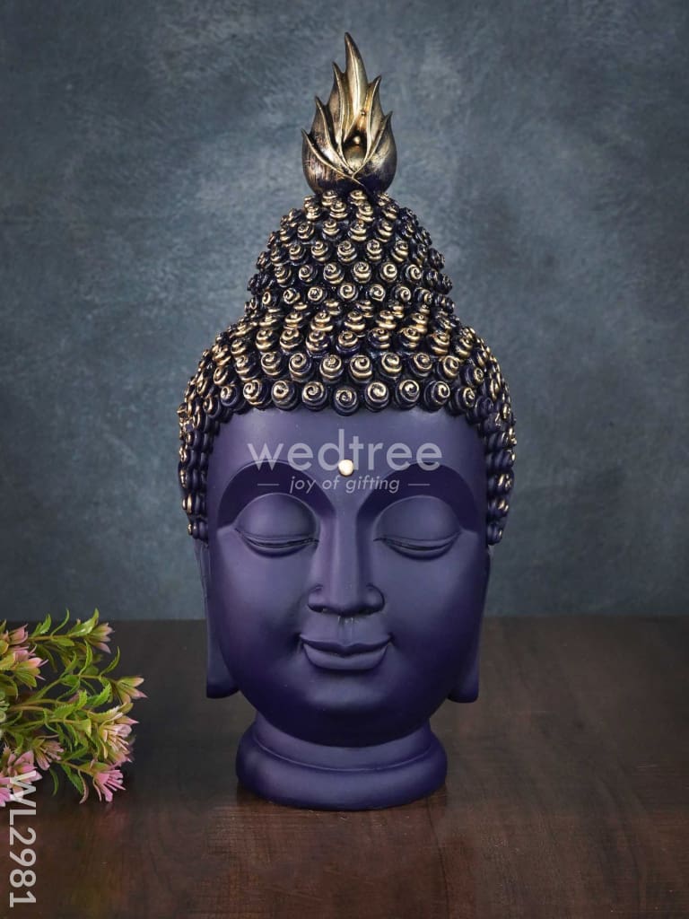 Handcrafted Polyresin Buddha Head - Wl2981 Showpieces