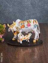 Handcrafted Polyresin Cow & Calf - Small Wl2986 Showpieces