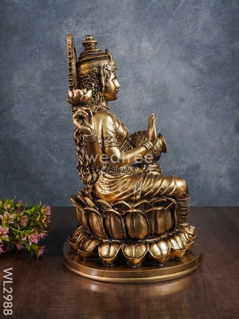 Handcrafted Polyresin Lakshmi Idol - Wl2988 Showpieces