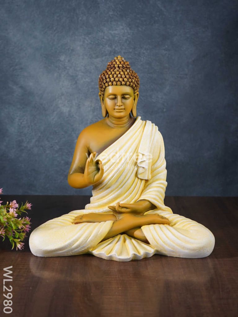 Handcrafted Sitting Buddha Idol - Wl2980 Showpieces