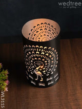 Handcrafted Votive With Peacock Design In Jhaali Pattern - Big Wl3115 Candles And Votives