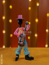 Handpainted Musician Set - 3 Wl3658 Metal Decor Showpiece