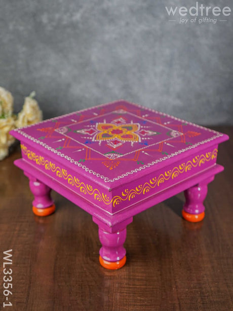 Handpainted Wooden Manai - Wl3356 Stools