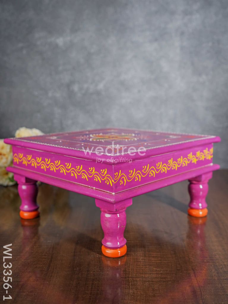 Handpainted Wooden Manai - Wl3356 Stools