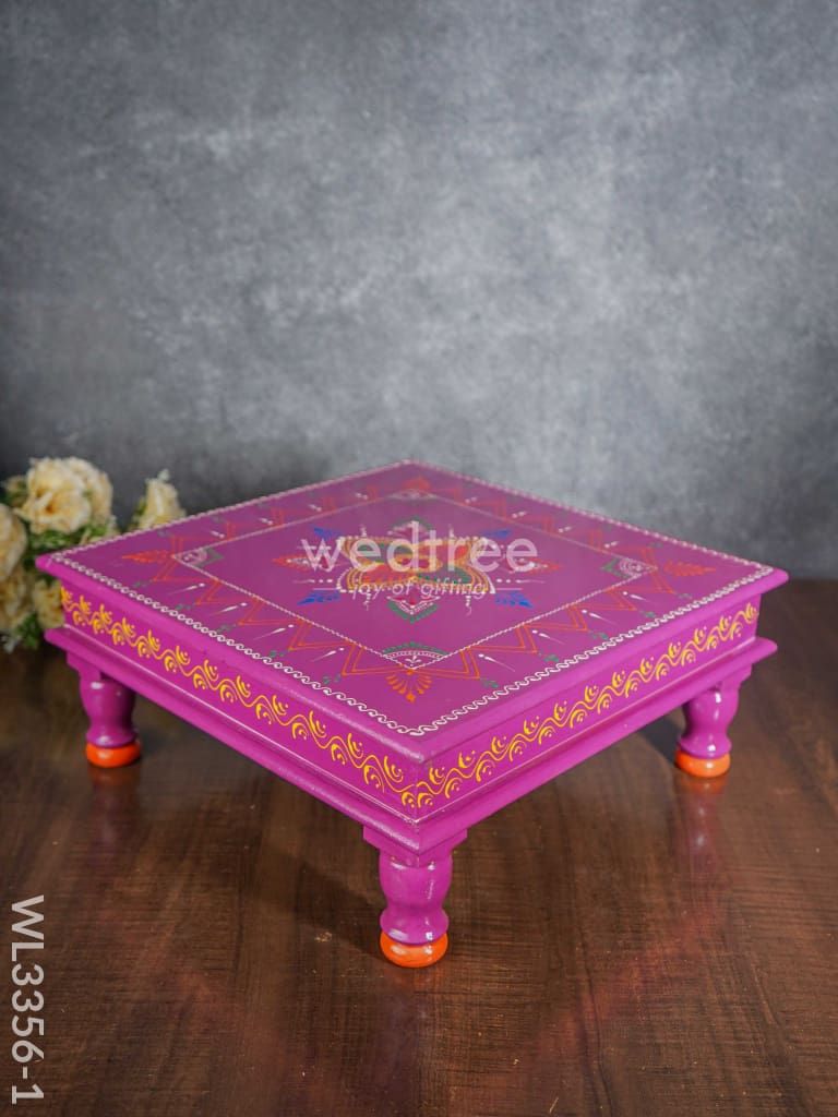 Handpainted Wooden Manai - Wl3356 Stools