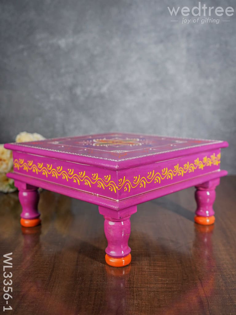 Handpainted Wooden Manai - Wl3356 Stools