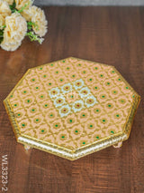 Hexagon Shaped Meenakari Manai - 10 X Inch Wl3323-2