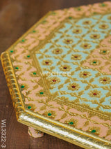 Hexagon Shaped Meenakari Manai - 12 X Inch Wl3322-3