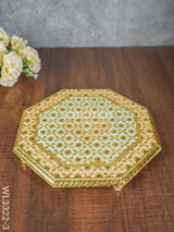 Hexagon Shaped Meenakari Manai - 12 X Inch Wl3322-3