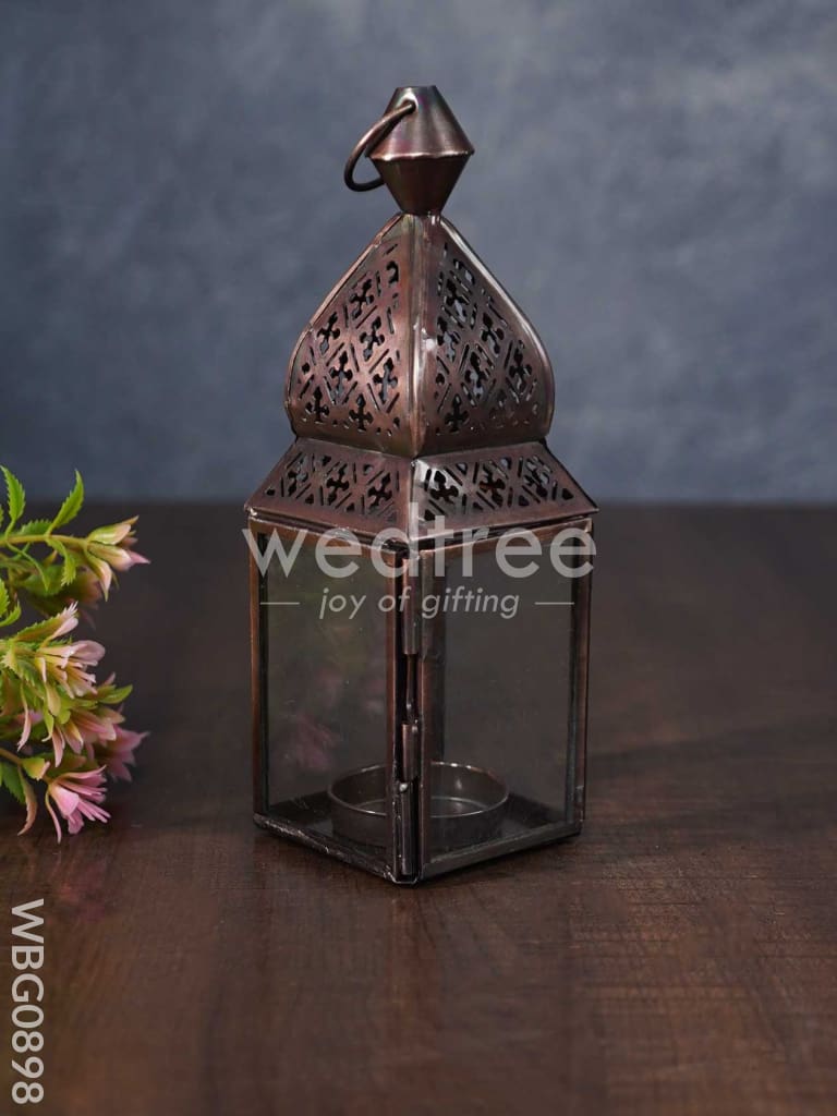 Home Décor Metal Hanging Lantern In Distressed Finish - Wbg0898 Candles