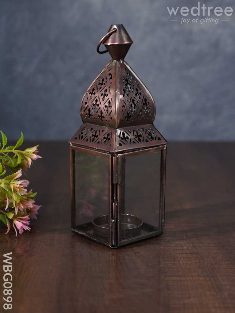 Home Décor Metal Hanging Lantern In Distressed Finish - Wbg0898 Candles