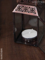 Home Décor Metal Hanging Lantern In Distressed Finish - Wbg0898 Candles