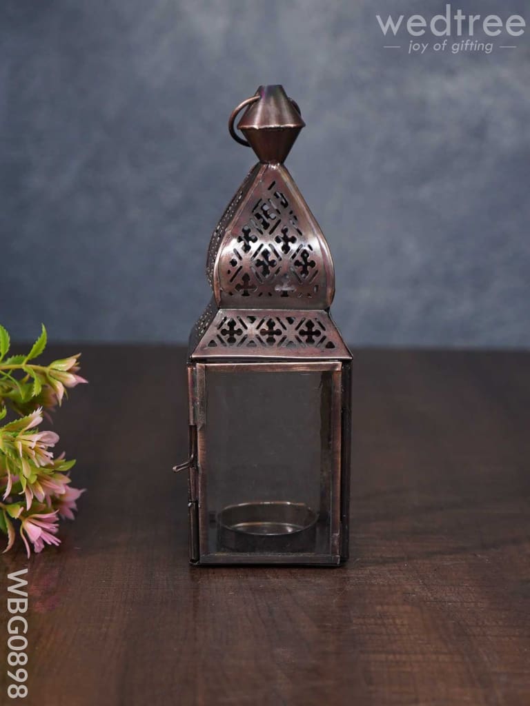 Home Décor Metal Hanging Lantern In Distressed Finish - Wbg0898 Candles