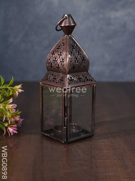 Home Décor Metal Hanging Lantern In Distressed Finish - Wbg0898 Candles