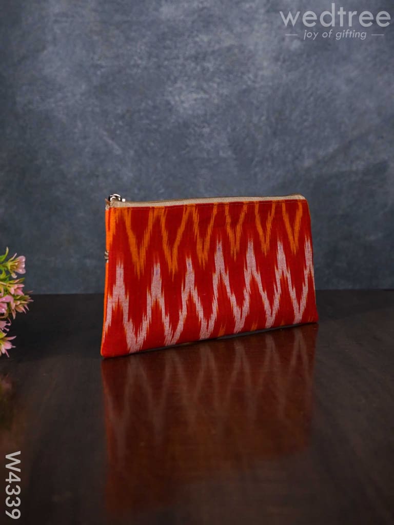 Ikkat Fabric Purse - W4339 Clutches & Purses