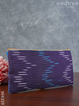 Ikkat Fabric Purse - W4339 Clutches & Purses