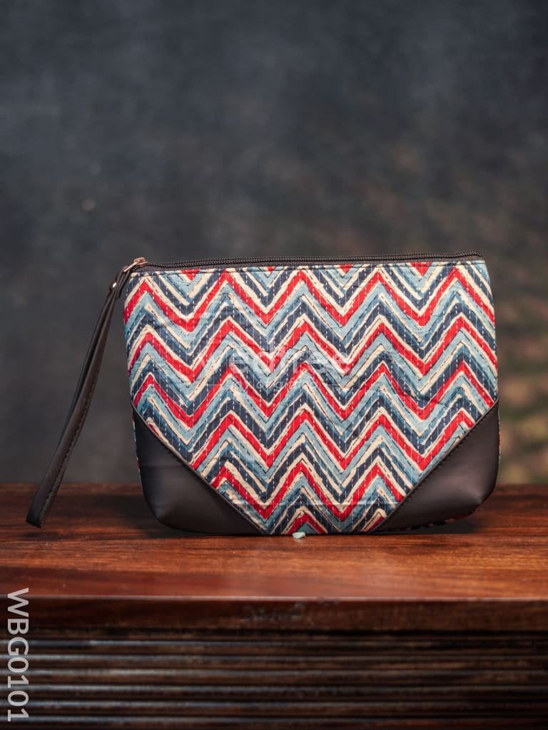 Ikkat Zipper Pouch - Wbg0101 Clutches & Purses