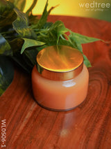 Iridescent Scented Soy Wax Jar (2.5 Inches) - Wl0506 Orange Candles And Votives